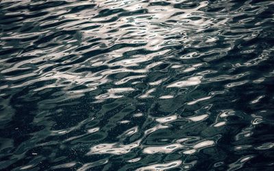Water ripples on a calm surface.